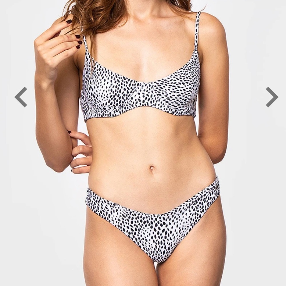 Black bough bikini set M bottom L top